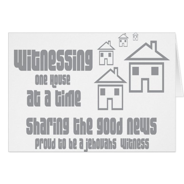 Jehovah's Witness Witnessing (Front Horizontal)