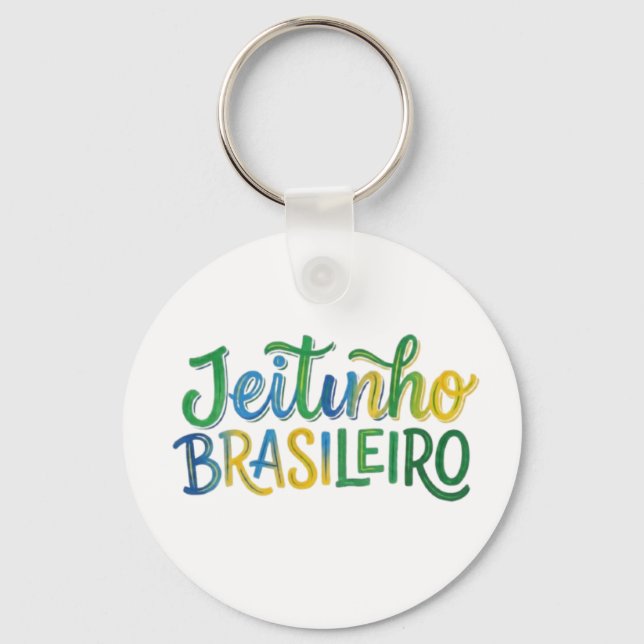 Jeitinho Brasileiro Key Ring (Front)