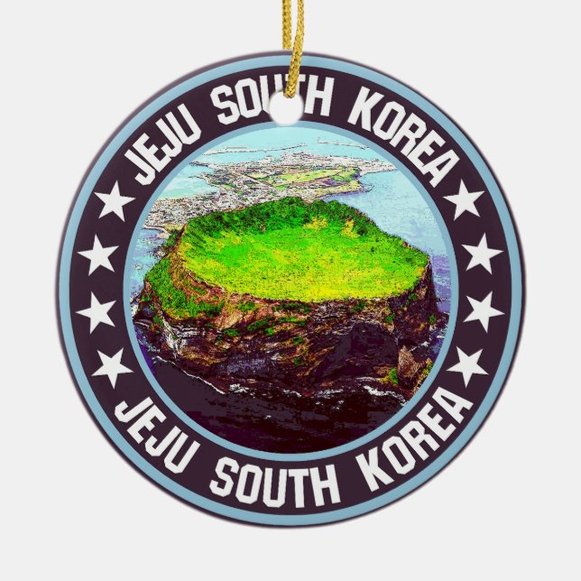 Jeju                                               ceramic ornament (Front)