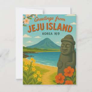 Jeju Island Korea Postcard