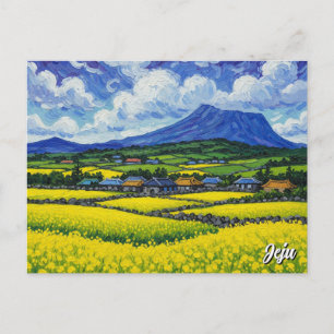 Jeju Island South Korea Travel Postcard