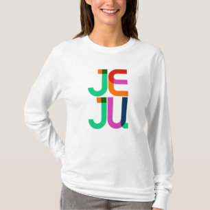 Jeju South Korea Pop Art Letters T-Shirt