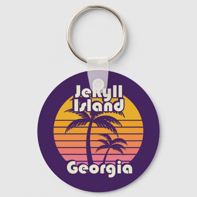 Jekyll Island Beach Georgia Key Ring (Front)