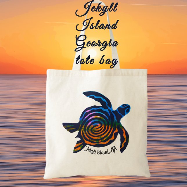 Jekyll Island GA sea turtle tote bag (Creator Uploaded)