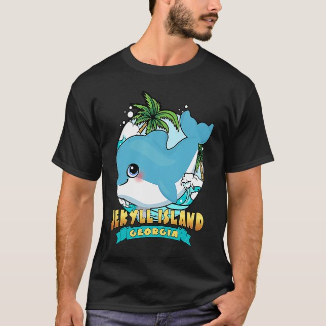 JEKYLL ISLAND GEORGIA Cute Baby Dolphin Beach Souv T-Shirt (Front)
