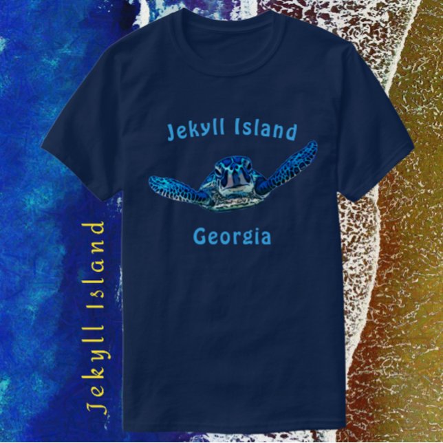 Jekyll Island Georgia Stunning Sea Turtle T-Shirt (Creator Uploaded)