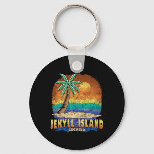 Jekyll Island Georgia Vintage Distressed Souvenir Key Ring