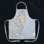 Jekyll Island Georgia Vintage Map Apron<br><div class="desc">Such a fun vintage  map of Jekyll Island, Georgia repurposed on an apron.</div>