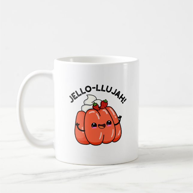 Jello-llujah Funny Jello Food Pun  Coffee Mug (Left)