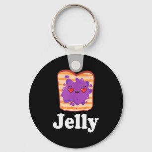 Jelly & Peanut Butter Valentine Him & Her Key Ring