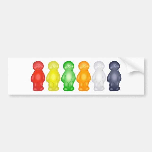 Jelly Babies Bumper Sticker (Front)