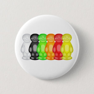 Jelly Baby Gang 6 Cm Round Badge