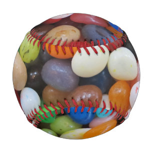 Jelly Bean black blue green Candy Texture Template Baseball