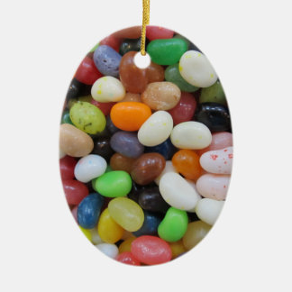 Jelly Bean black blue green Candy Texture Template Ceramic Ornament