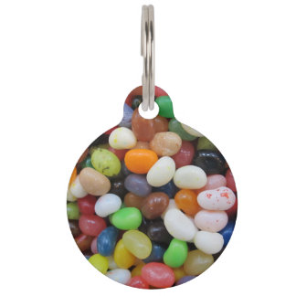 Jelly Bean black blue green Candy Texture Template Pet Tag