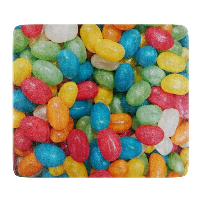 Jelly Bean Candies Colourful Cutting Board (Front)