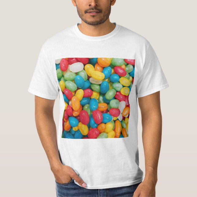 Jelly Bean Candies Colourful T-Shirt (Front)
