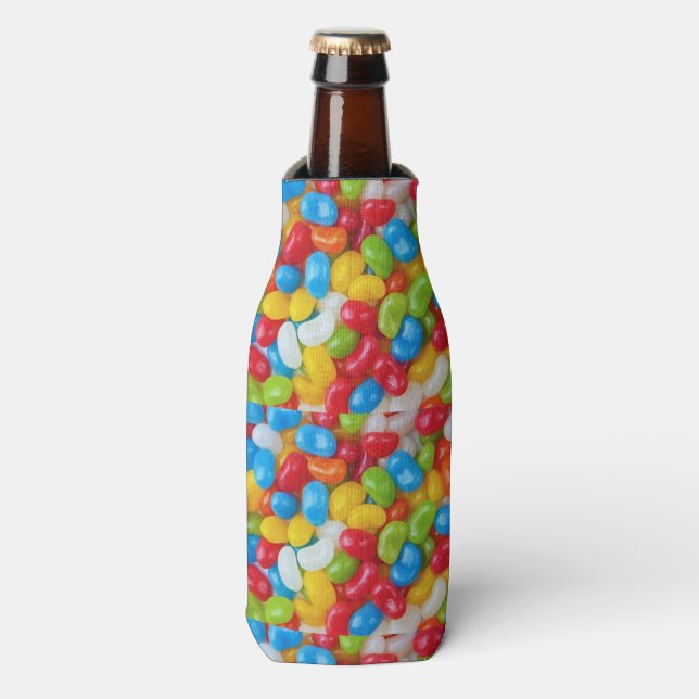 Jelly bean candy bottle cooler (Bottle Front)