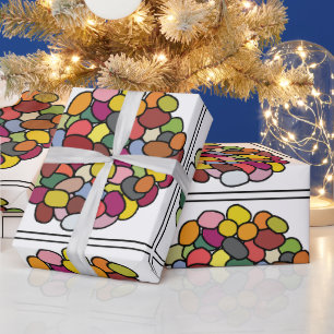 Jelly Bean Colourful Jelly Bean Wrapping Paper