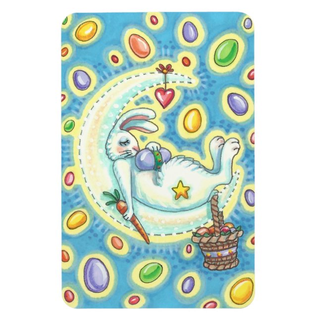 JELLY BEAN DREAMS EASTER BUNNY MAGNET Rectangle Lg (Vertical)