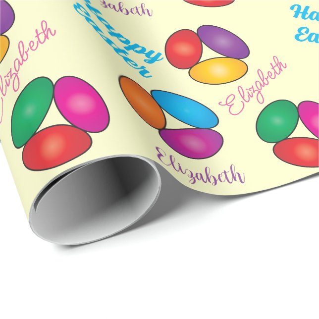 Jelly Bean Easter Candy Wrapping Paper (Roll Corner)