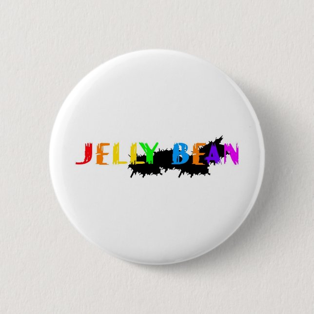 Jelly Bean logo 6 Cm Round Badge (Front)