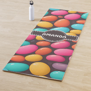 Jelly bean Mosaic Colorful Personalized Pattern Yoga Mat