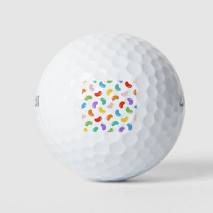 Jelly Bean Pattern Print Golf Balls