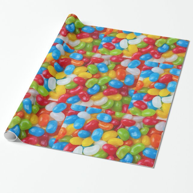 Jelly Bean Photo Wrapping Paper (Unrolled)