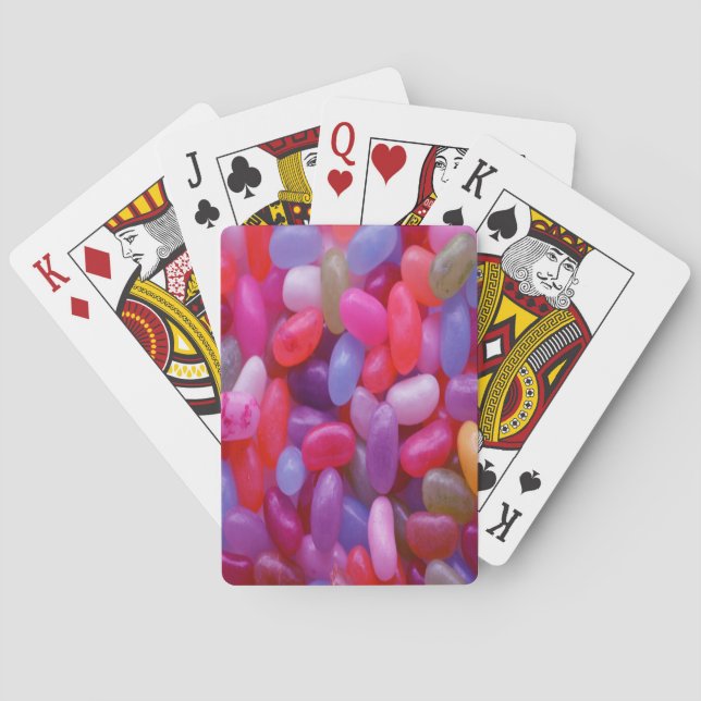 Jelly Bean pink Playing Cards (Back)