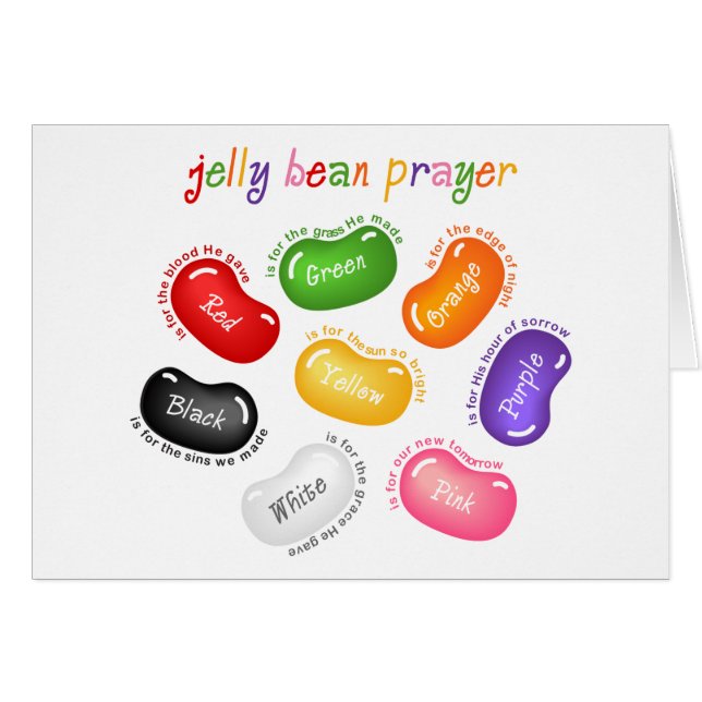 Jelly Bean Prayer Card (Front Horizontal)