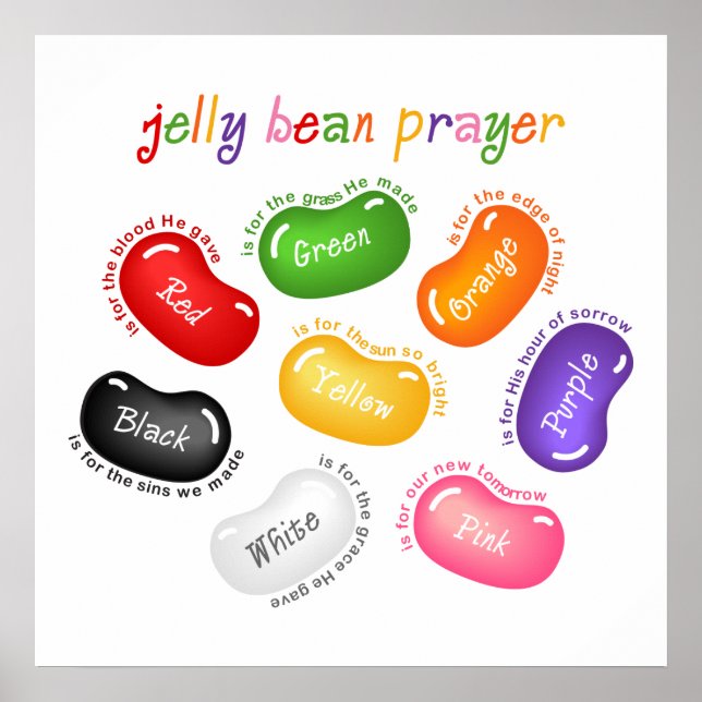 Jelly Bean Prayer Poster Print (Front)