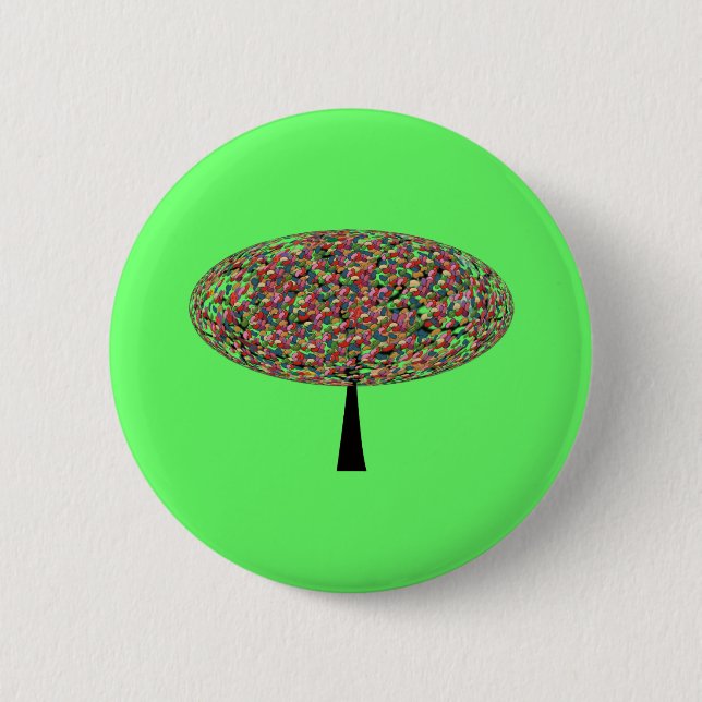 Jelly Bean Tree 6 Cm Round Badge (Front)
