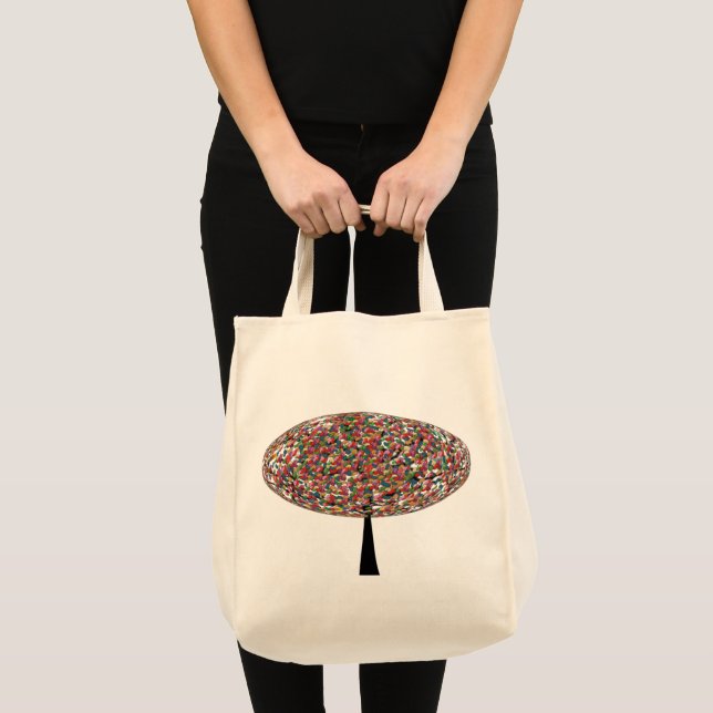 Jelly Bean Tree Reusable Tote Bag (Front (Product))