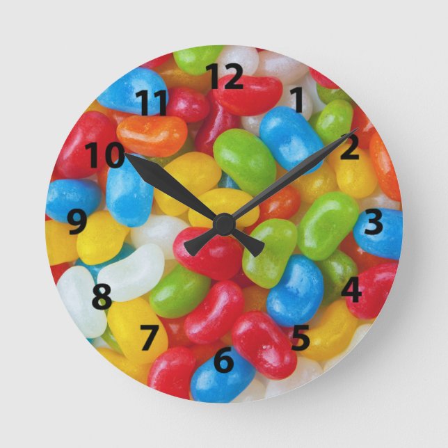 Jelly Bean Wall Clock (Front)