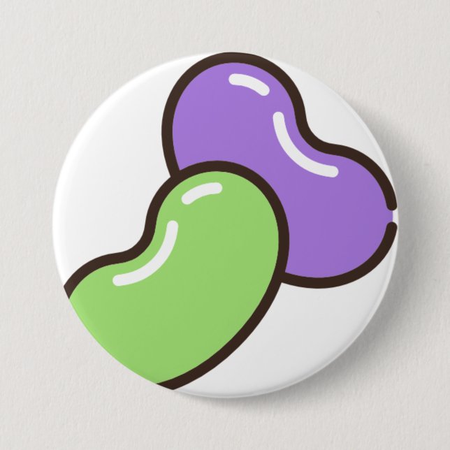 jelly-beans 7.5 cm round badge (Front)