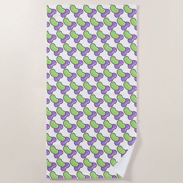 jelly-beans beach towel (Front)