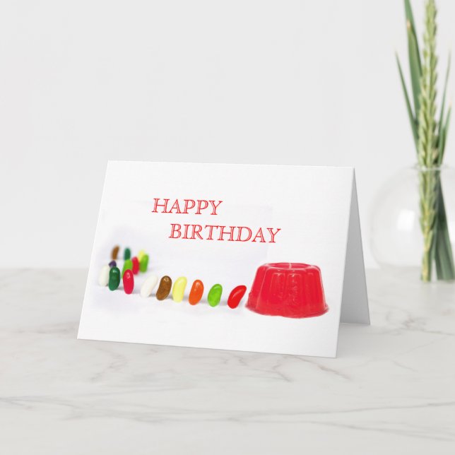 Jelly Beans Birthday Card (Front)