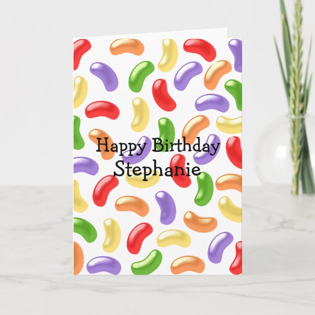 Jelly Beans Birthday Card (Front)