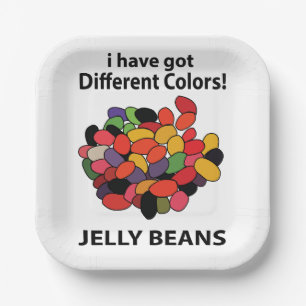 Jelly Beans Colourful Funny Jelly Beans Party Paper Plate