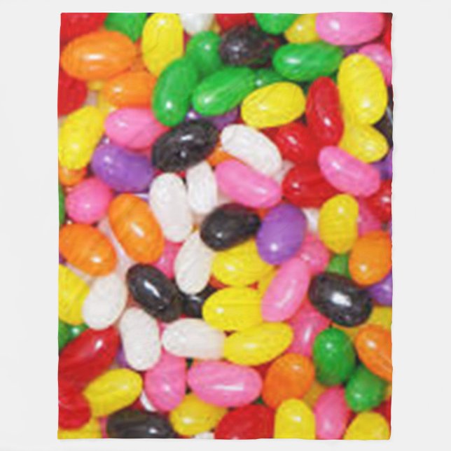 JELLY BEANS Fleece Blanket (Front)