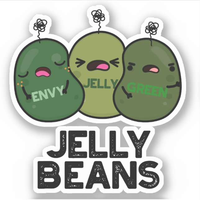 Jelly Beans Funny Jealous Candy Pun  (Front)