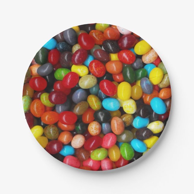 Jelly Beans Paper Plate (Front)