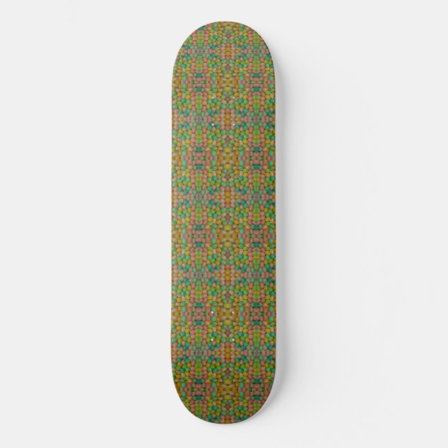 Jelly Beans Plaid Skateboard (Front)