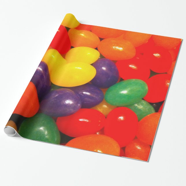 Jelly Beans Wrapping Paper (Unrolled)