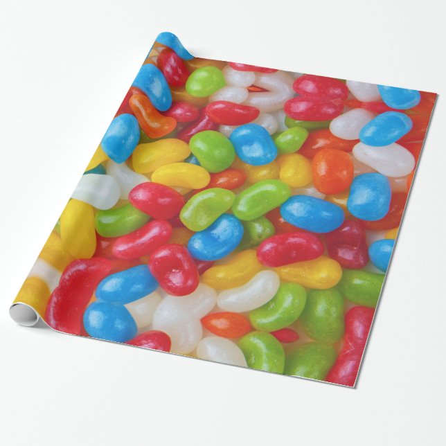 Jelly Beans Wrapping Paper (Unrolled)