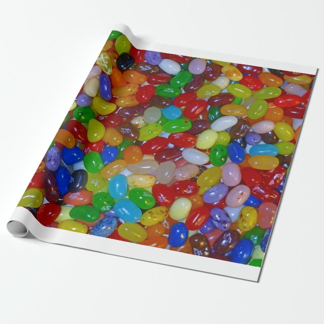 Jelly Beans Wrapping Paper (Unrolled)