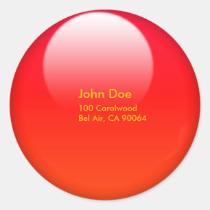 Jelly button envelope sealers classic round sticker
