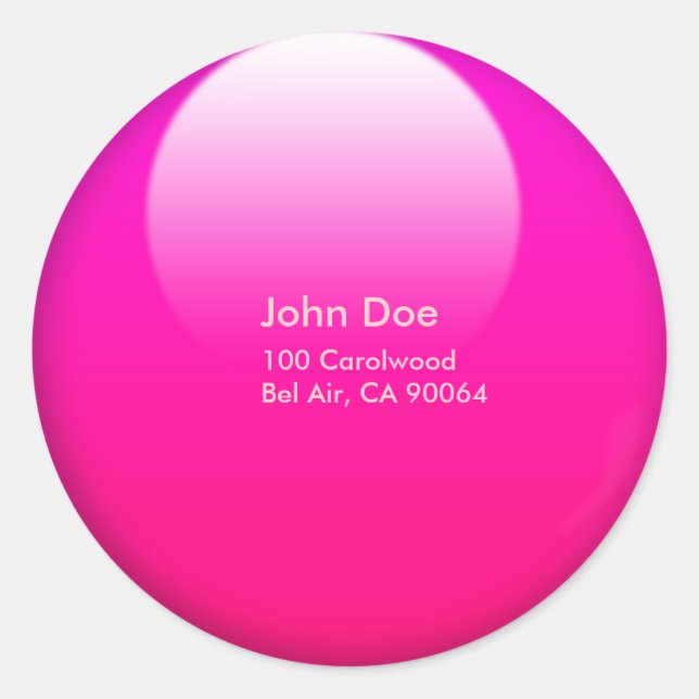 Jelly button envelope sealers classic round sticker (Front)