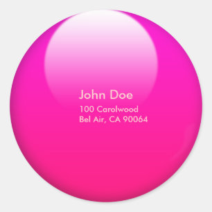Jelly button envelope sealers classic round sticker